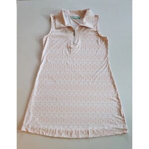Anthonys Resort Wear Dress‎ Sleeveless Size Large Pink UPF50+ Vacation Coastal